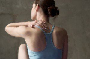 woman with neck pain disability